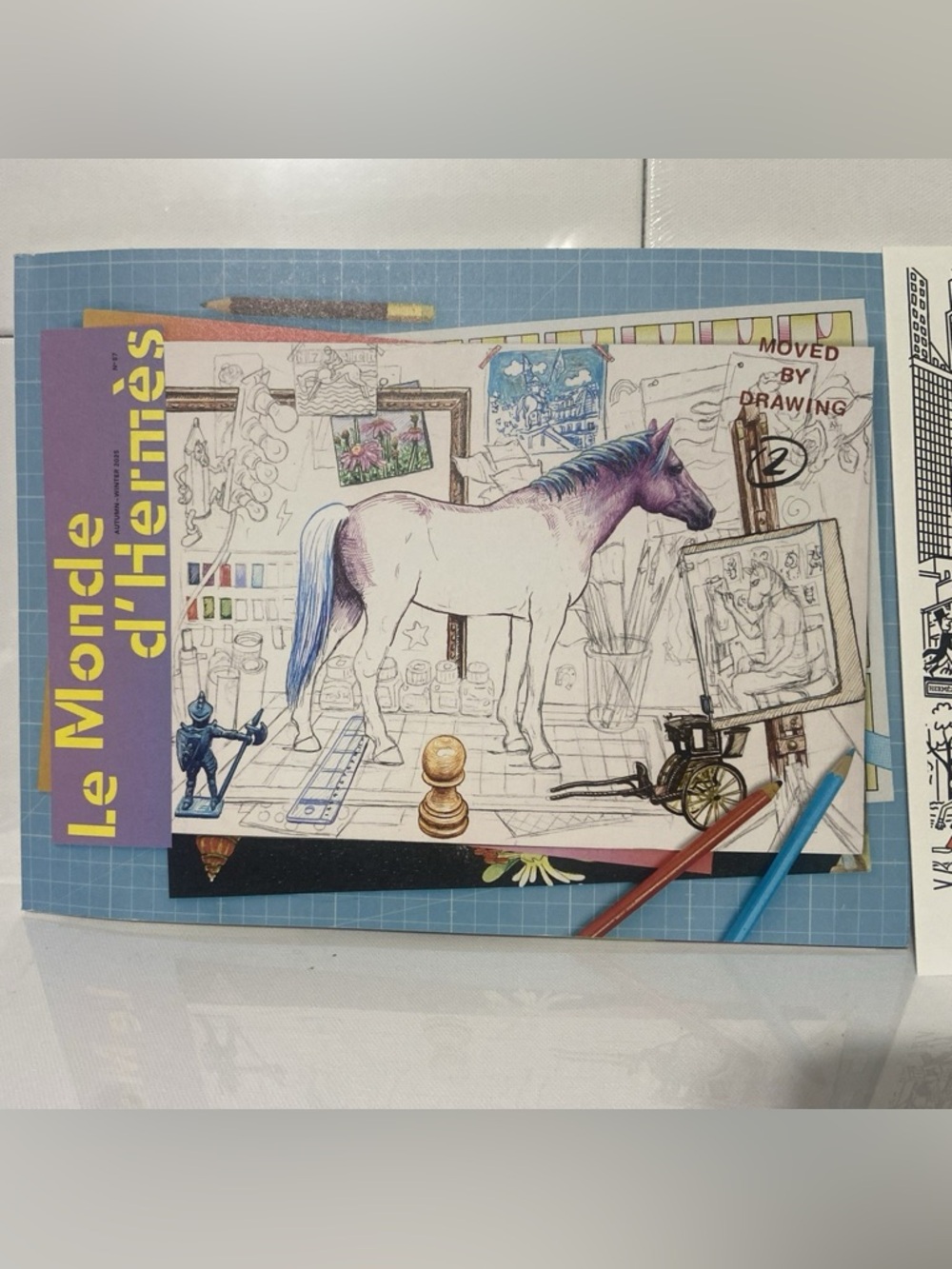 Hermes LE MONDE D’Hermes No87 Autumn/Winter 2025 with Mathieu de Muizon Card
